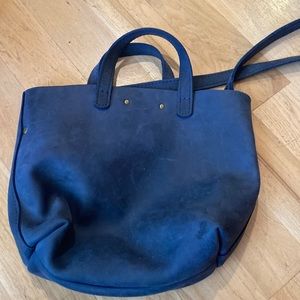 Handmade leather bag Portland leather  blue never used
